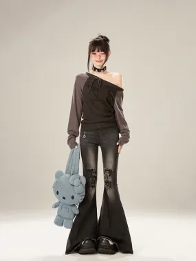 【24s Feb.】Black Flared Jeans