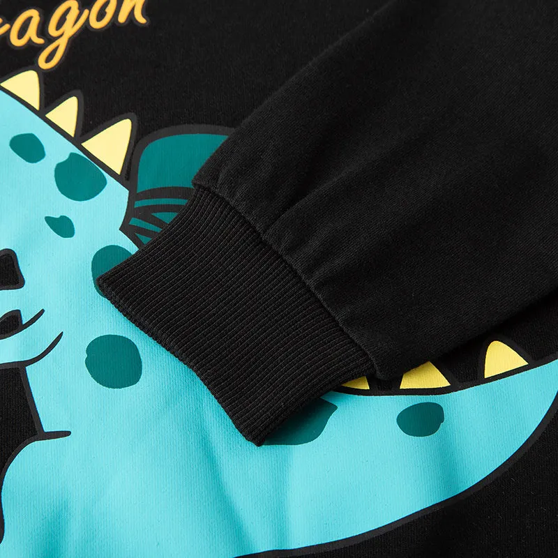 4-Pack Toddler Boys Cartoon Pattern Cotton Long Sleeve Sweatshirt