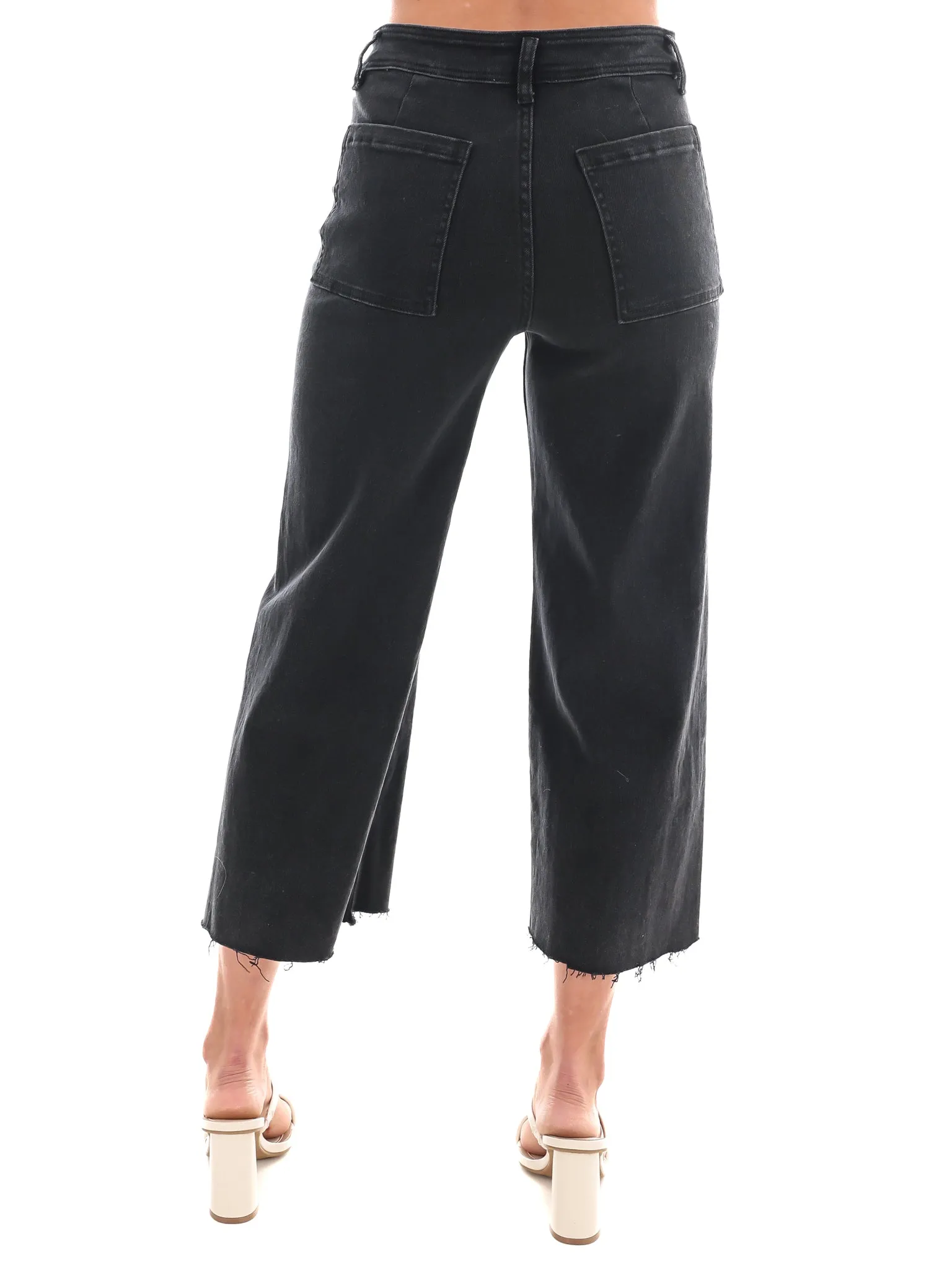 A Better Place Cropped Straight Leg Jeans