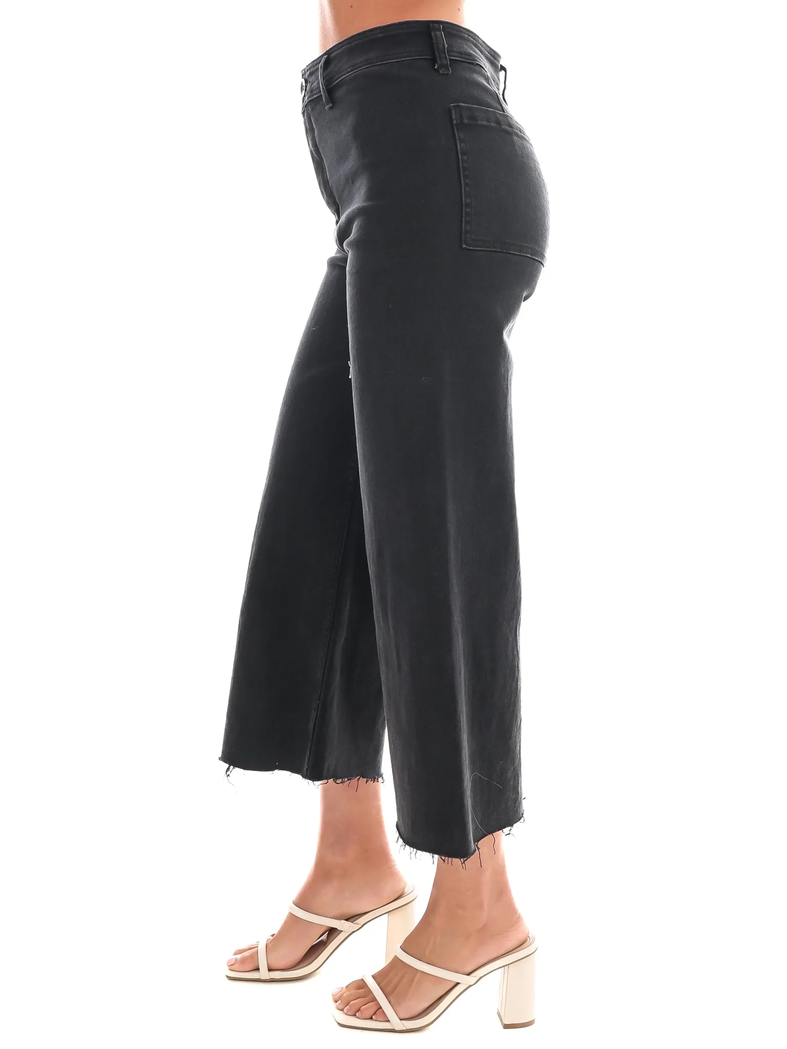 A Better Place Cropped Straight Leg Jeans