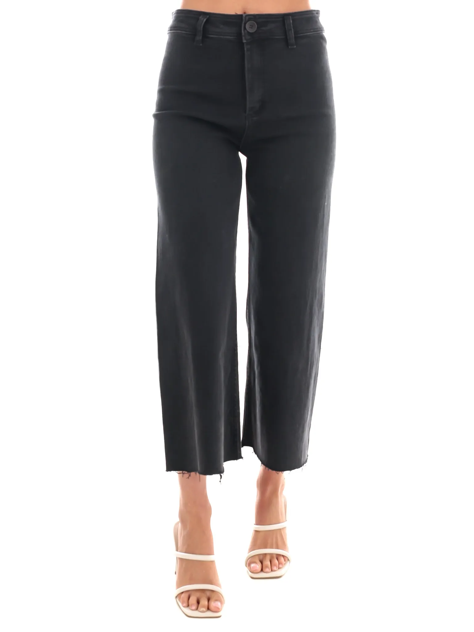 A Better Place Cropped Straight Leg Jeans