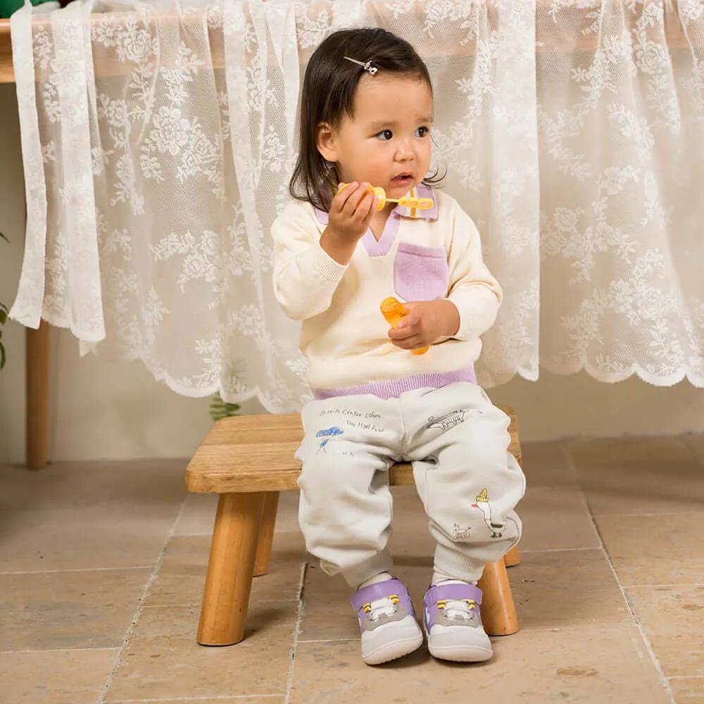 Active Baby Lace with Strap Walking Shoes