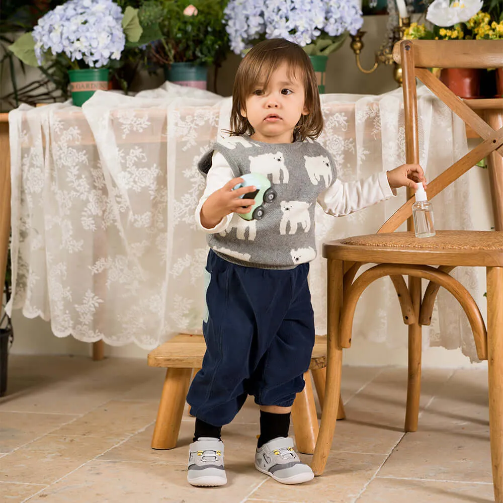 Active Baby Lace with Strap Walking Shoes