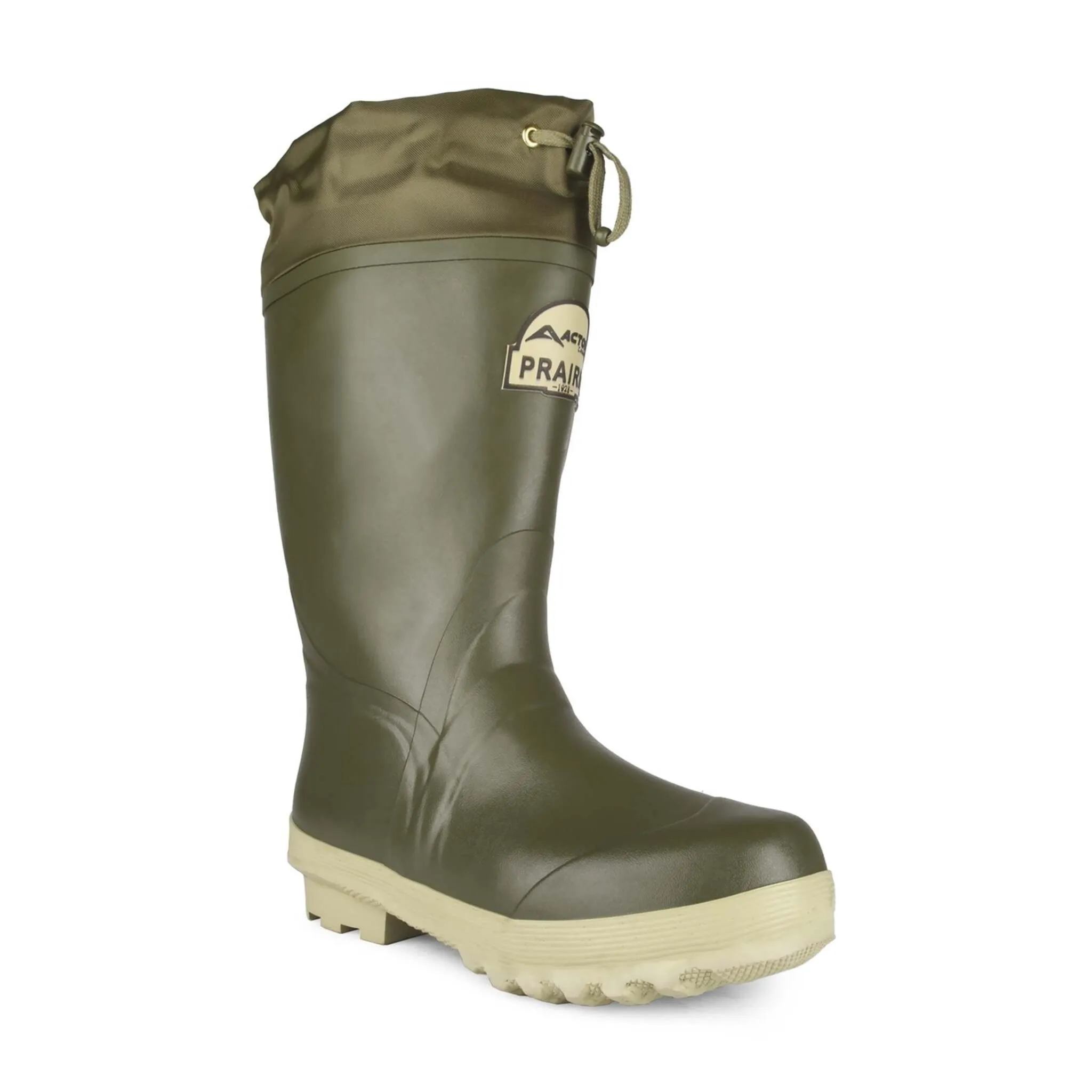 Acton Men's Winter Work Boots Prairie Plain Toe Waterproof with Natural Rubber | Sizes 7 - 13