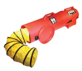 Air Systems CVF Style 8" 848 cfm 1/4 hp 12 VDC Polyethylene Contractor Grade Canister Fan With 25' Duct