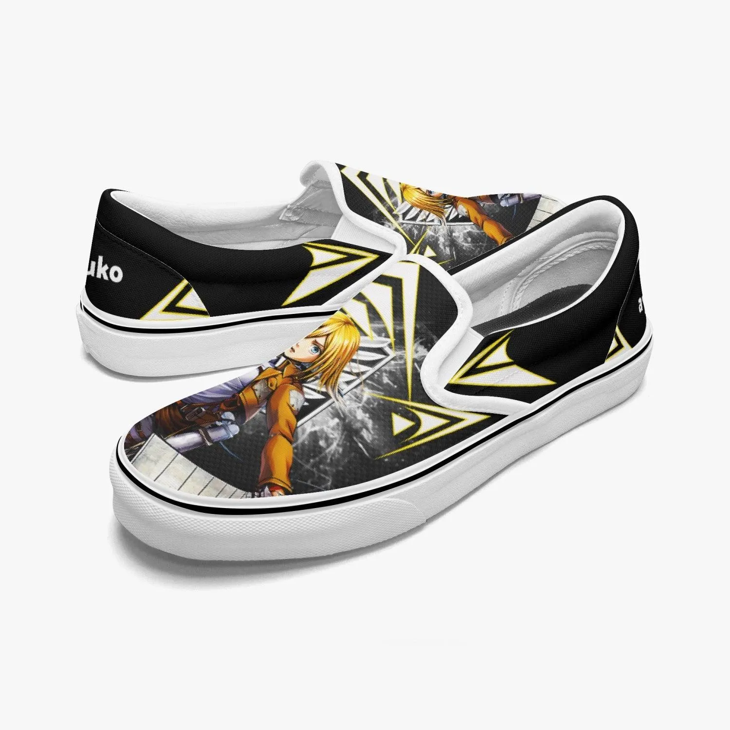 Attack On Titan Historia Christa Slip Ons Anime Shoes