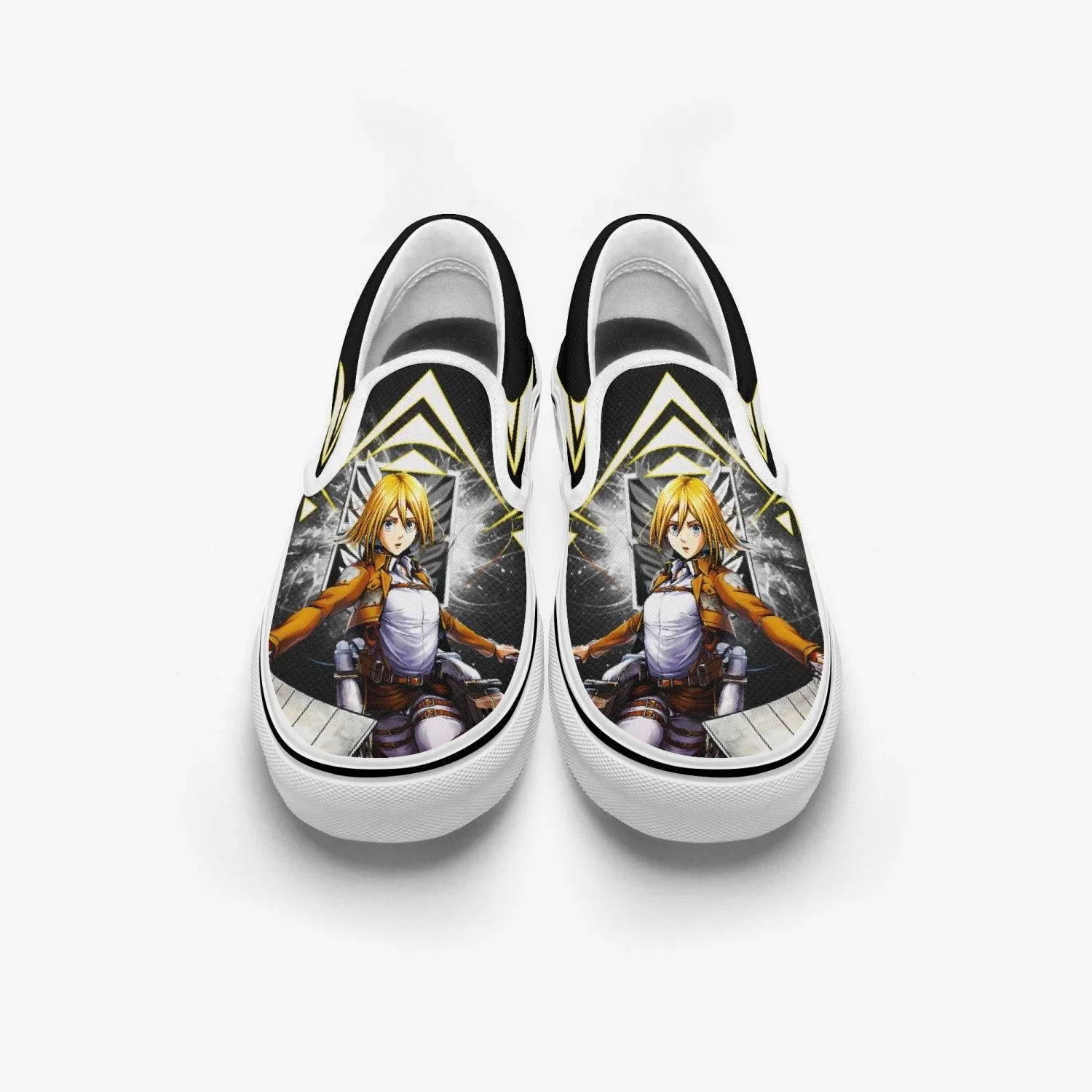 Attack On Titan Historia Christa Slip Ons Anime Shoes