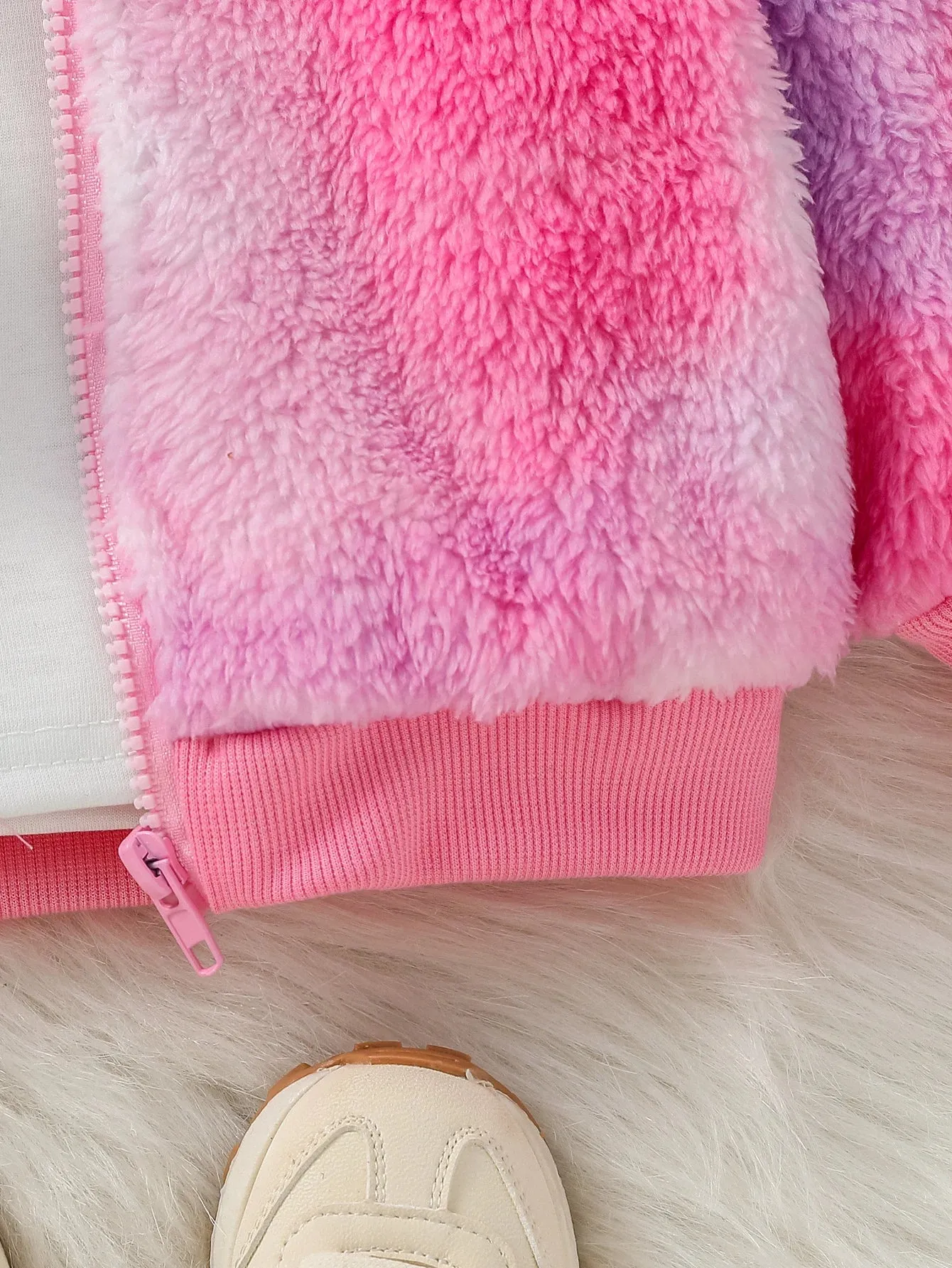 Baby Girl Colorful Stylish Warm Fleece Winter Hooded Coat