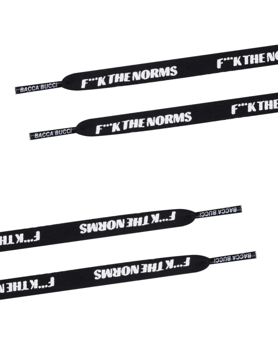 Bacca Bucci "F***K THE NORMS" Sneaker Laces