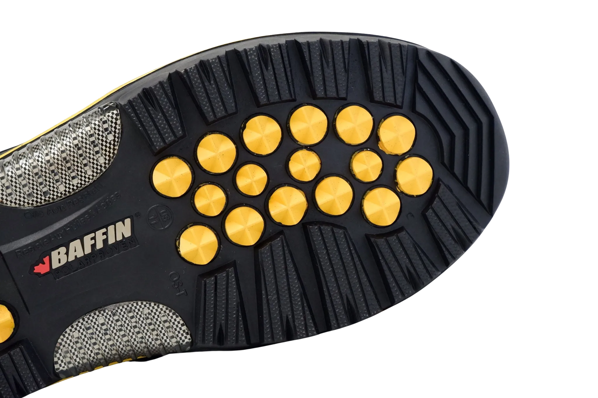 Baffin Men's Winter Work Boots Derrick Hi-Vis, Oil and Acid Resistant, -100°C/-148°F Rated, GelFlex Mid-Sole, Reflective Strips, Neoprene, Sizes 8-13