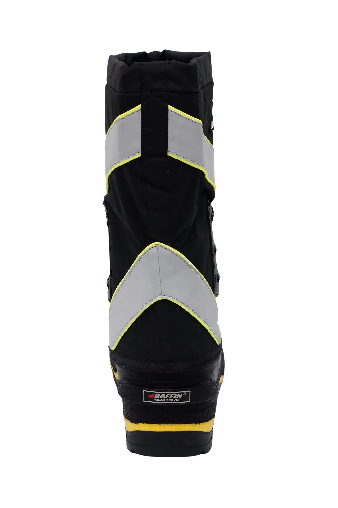 Baffin Men's Winter Work Boots Derrick Hi-Vis, Oil and Acid Resistant, -100°C/-148°F Rated, GelFlex Mid-Sole, Reflective Strips, Neoprene, Sizes 8-13