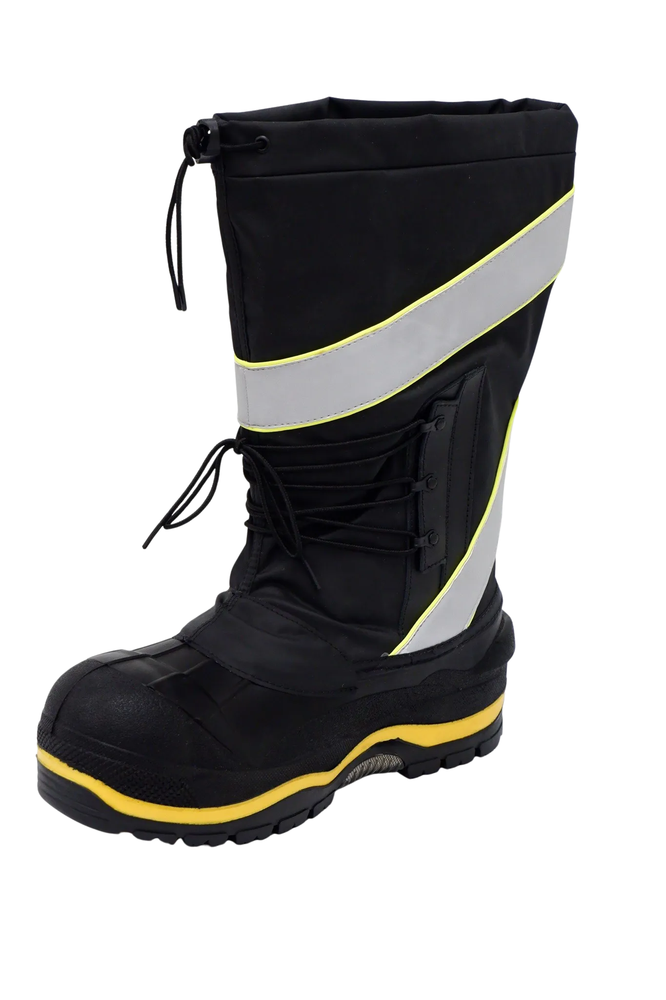 Baffin Men's Winter Work Boots Derrick Hi-Vis, Oil and Acid Resistant, -100°C/-148°F Rated, GelFlex Mid-Sole, Reflective Strips, Neoprene, Sizes 8-13