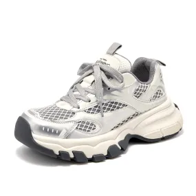BEAU TODAY Women's Fashion Walking Shoes, Chunky Platform Sneakers for Women
