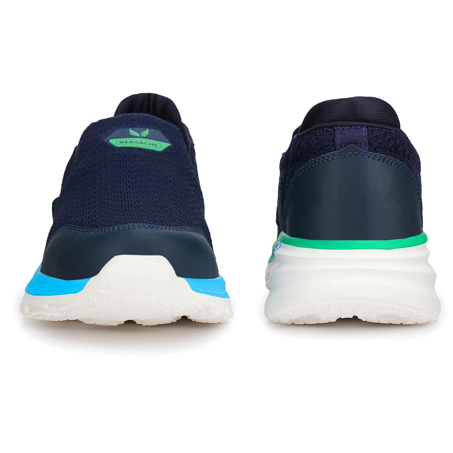 Bersache Lightweight Casual Sneaker Loafer Walking Shoes For Men(9082-Blue)