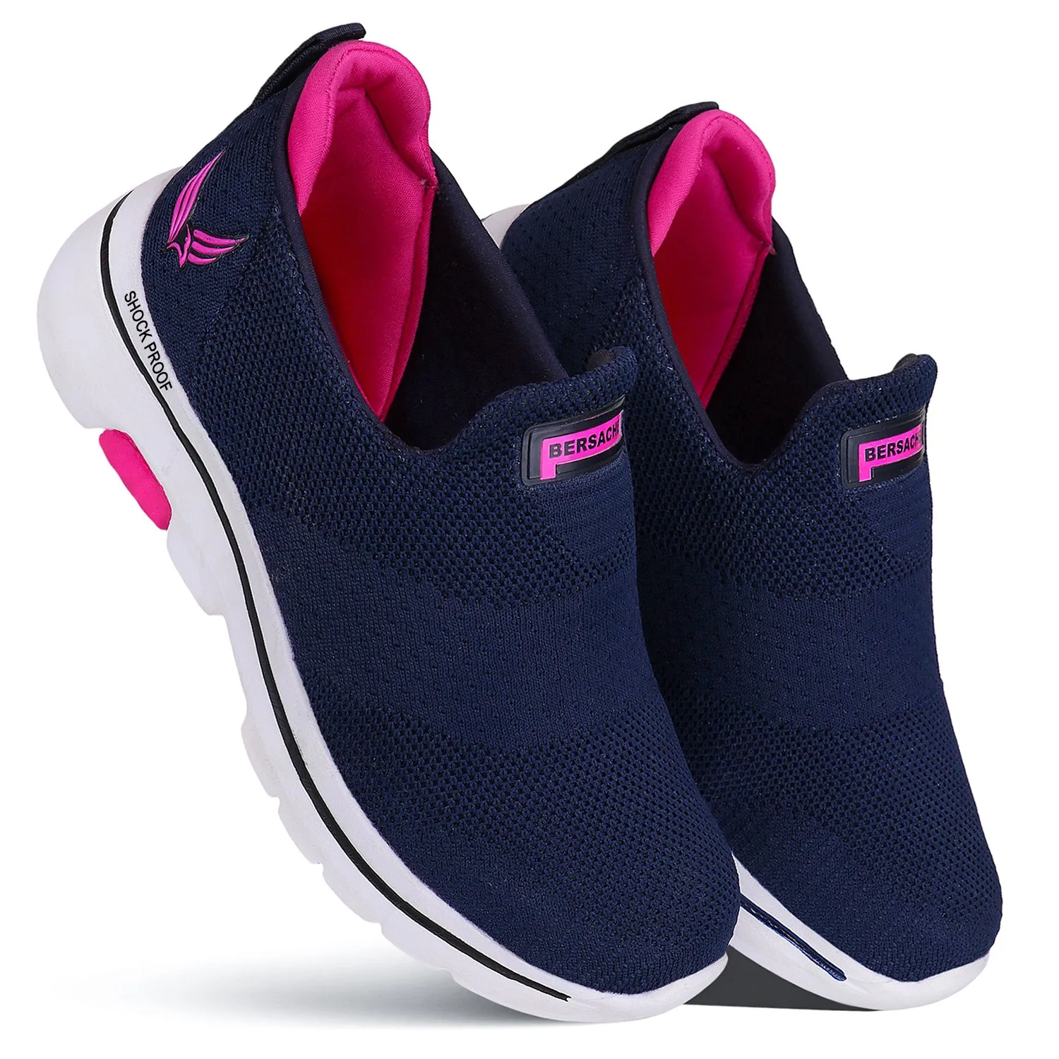 Bersache Sports Running Shoes  For Women (Navy Blue)- 7059