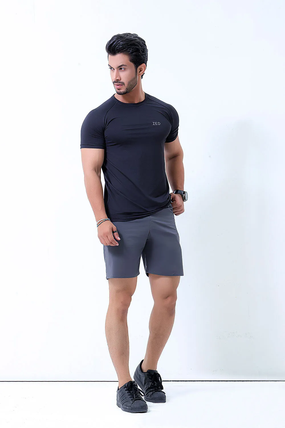 Black Dry-Fitt Poly Tee