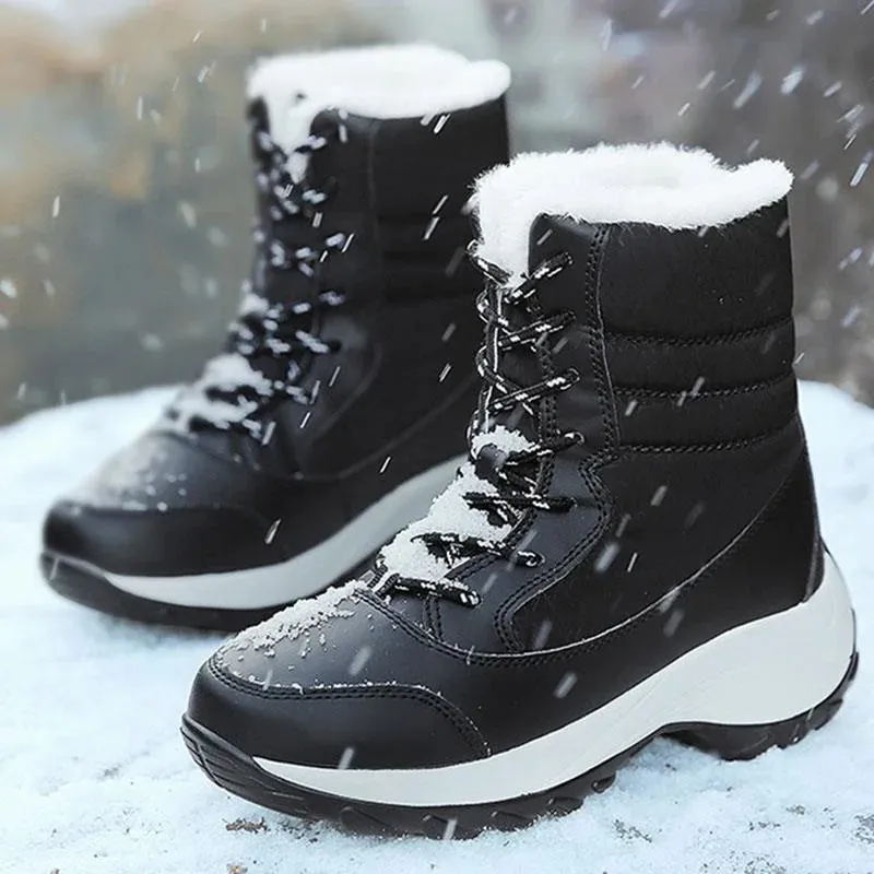 CAROL | Lace-Up Winter Snow Boots