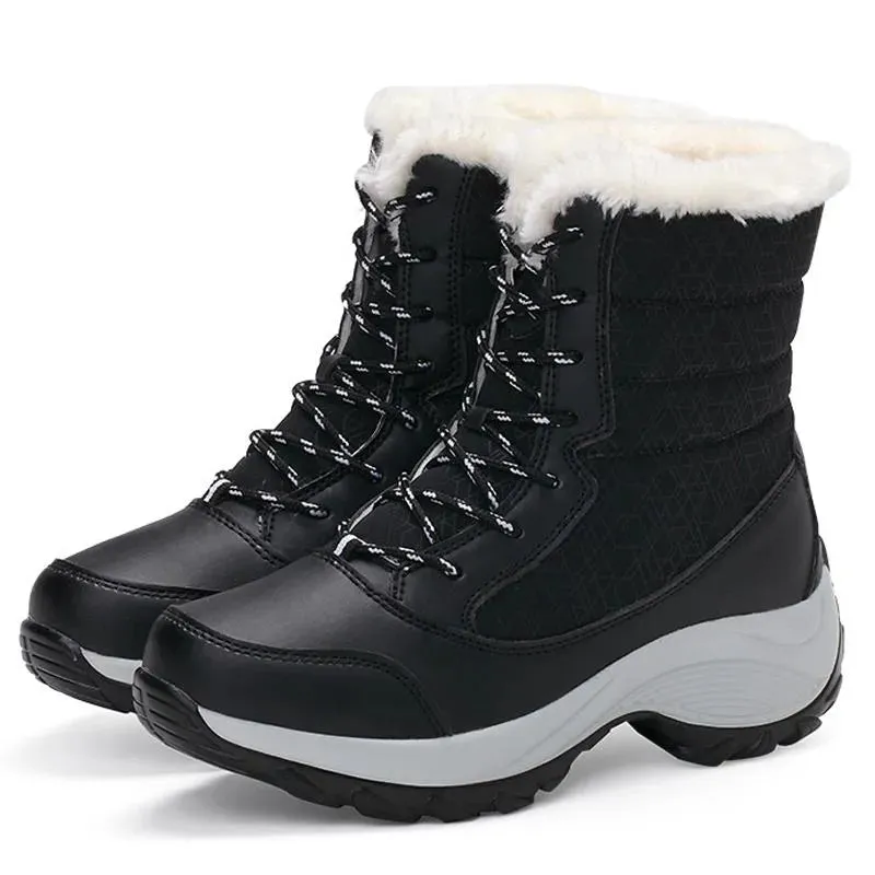 CAROL | Lace-Up Winter Snow Boots