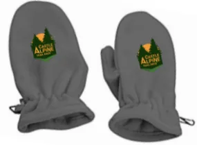 Castle Alpine Trail Fleece Mitts w/ CAT Classic (Charcoal Grey w/ Black Clips)