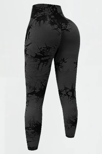 Chic High-Waisted Patterned Fitness Leggings