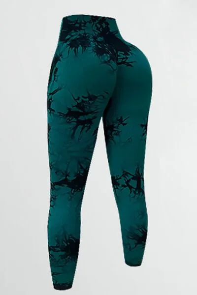 Chic High-Waisted Patterned Fitness Leggings