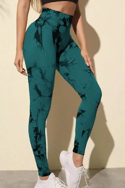 Chic High-Waisted Patterned Fitness Leggings