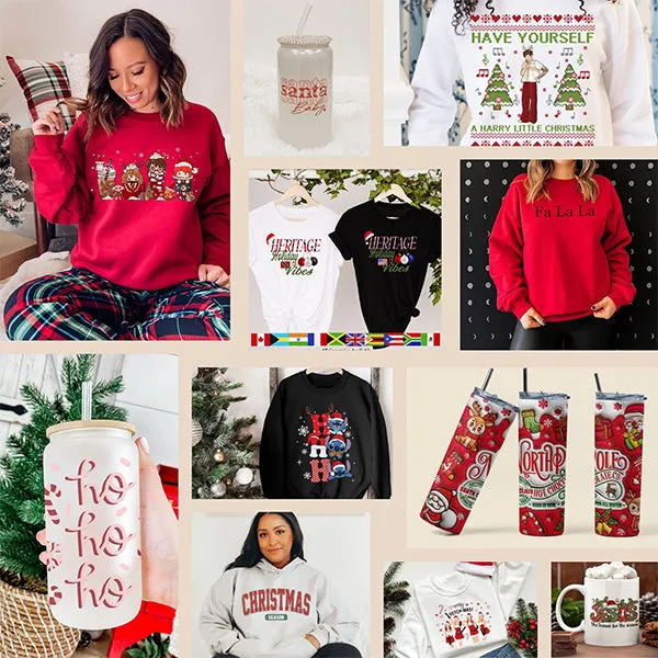 Christmas Taylor's Version Front and Back Sweatshirt - Merry Swiftmas - Sizes S to 5XL