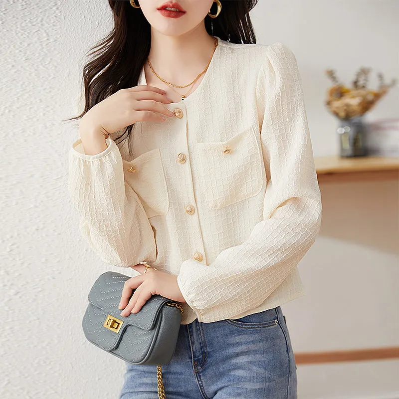 Classic Style Chic Long Sleeve Shirt