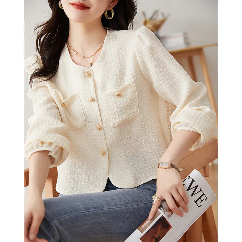 Classic Style Chic Long Sleeve Shirt