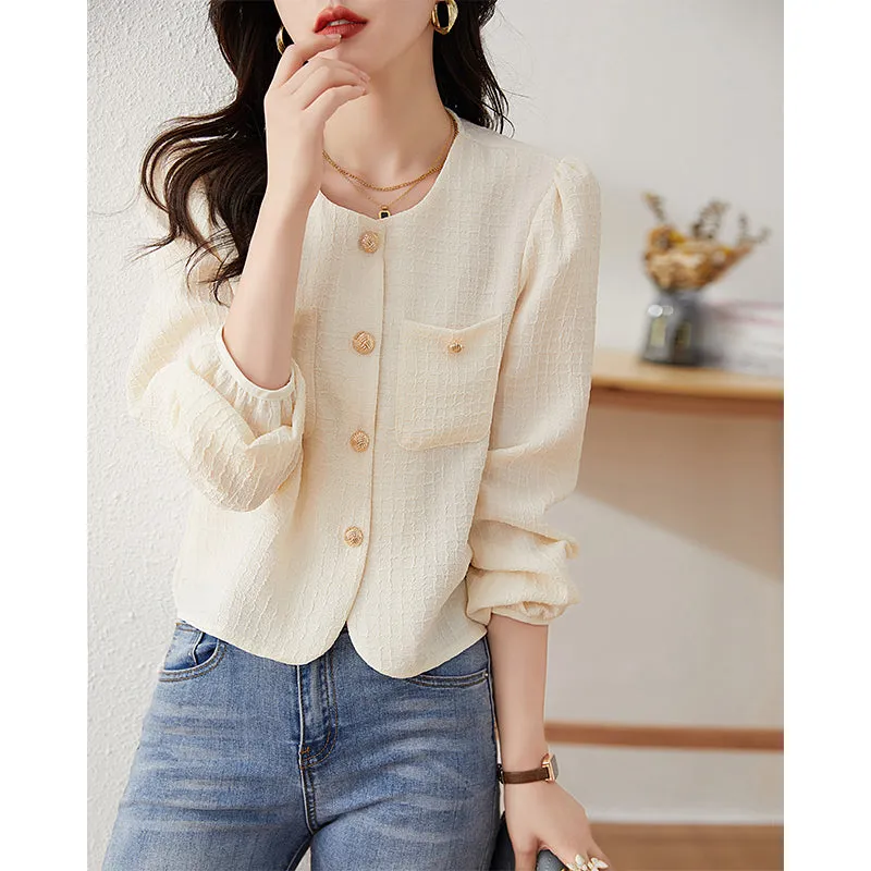 Classic Style Chic Long Sleeve Shirt