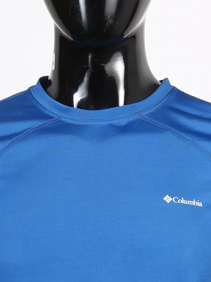 Columbia Mens S/S R-N Dry Fit T-Shits (Royal Blue)