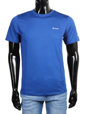 Columbia Mens S/S R-N Dry Fit T-Shits (Royal Blue)