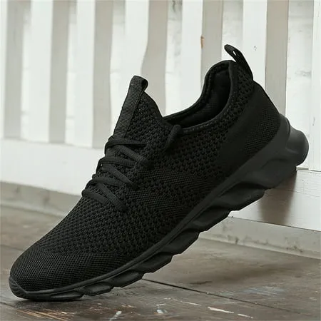 Damyuan Women's Running Shoes Athletic Sport Shoes Fashion Sneakers Lightweight Casual Walking Shoes Breathable Mesh Comfortable Soft Sole, Black, 9