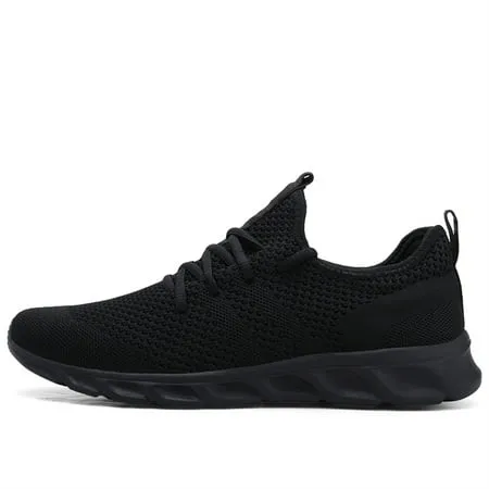Damyuan Women's Running Shoes Athletic Sport Shoes Fashion Sneakers Lightweight Casual Walking Shoes Breathable Mesh Comfortable Soft Sole, Black, 9