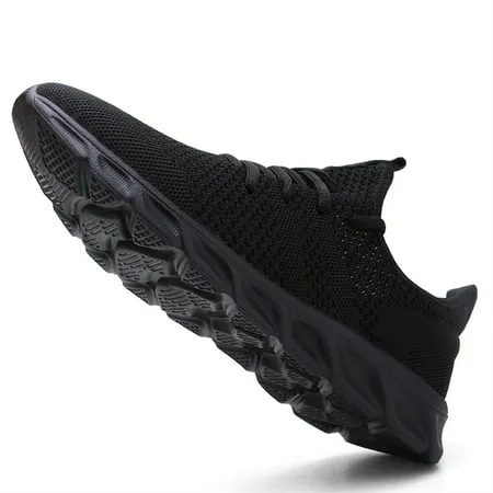 Damyuan Women's Running Shoes Athletic Sport Shoes Fashion Sneakers Lightweight Casual Walking Shoes Breathable Mesh Comfortable Soft Sole, Black, 9