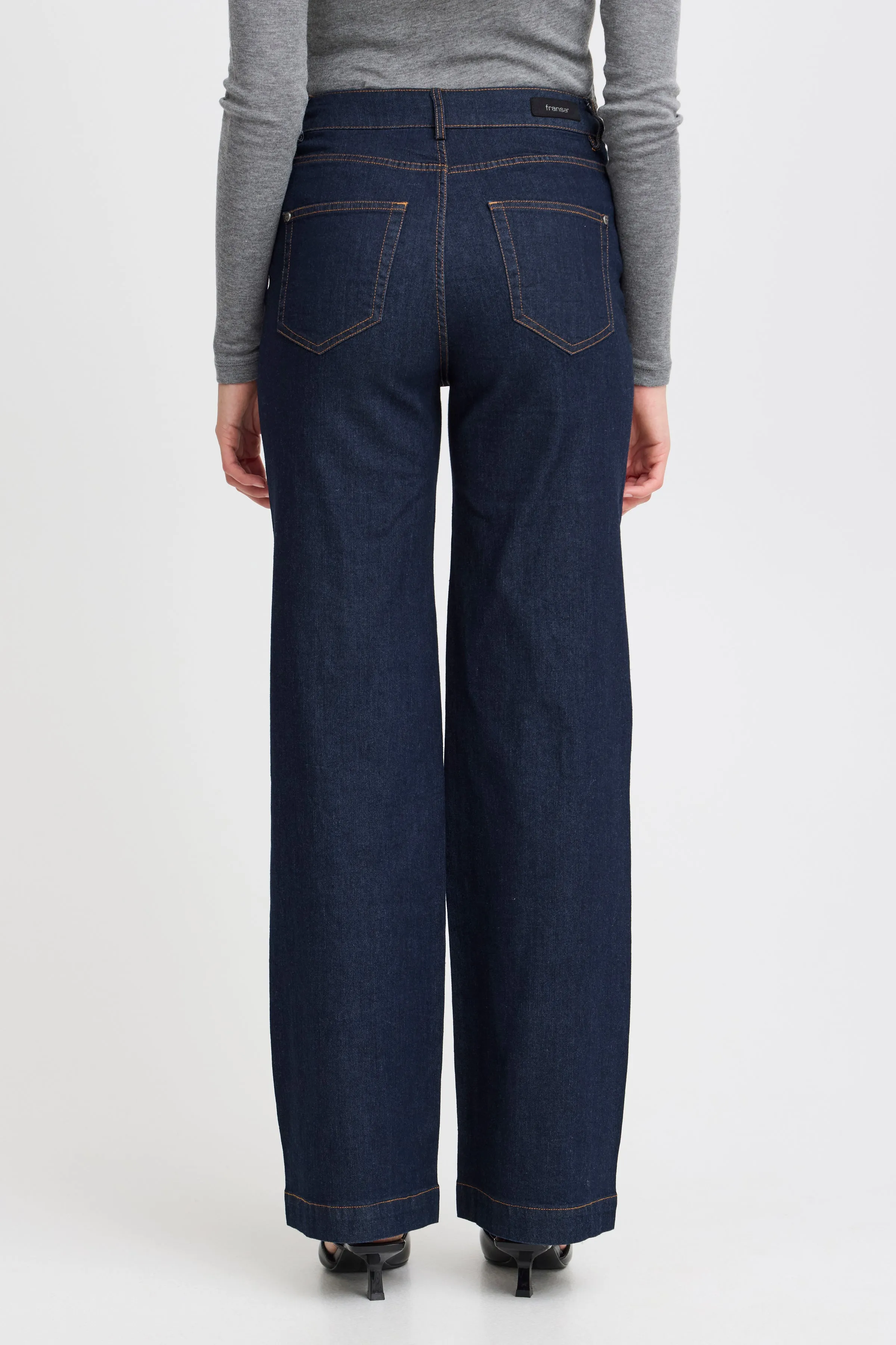 Dark denim jeans