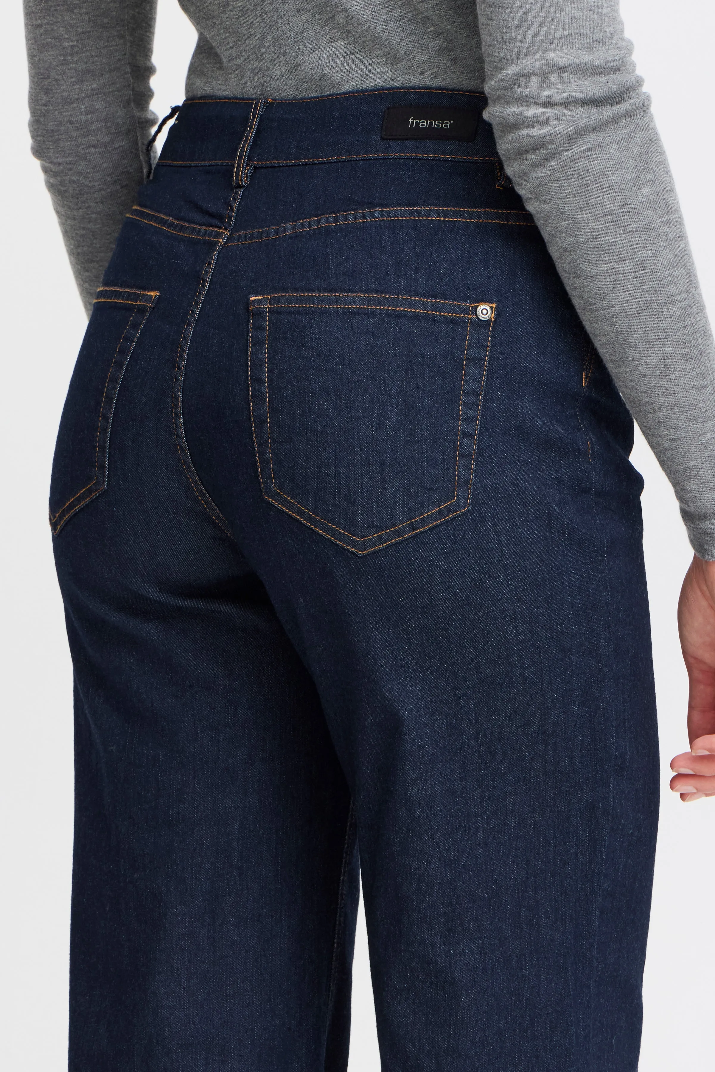 Dark denim jeans