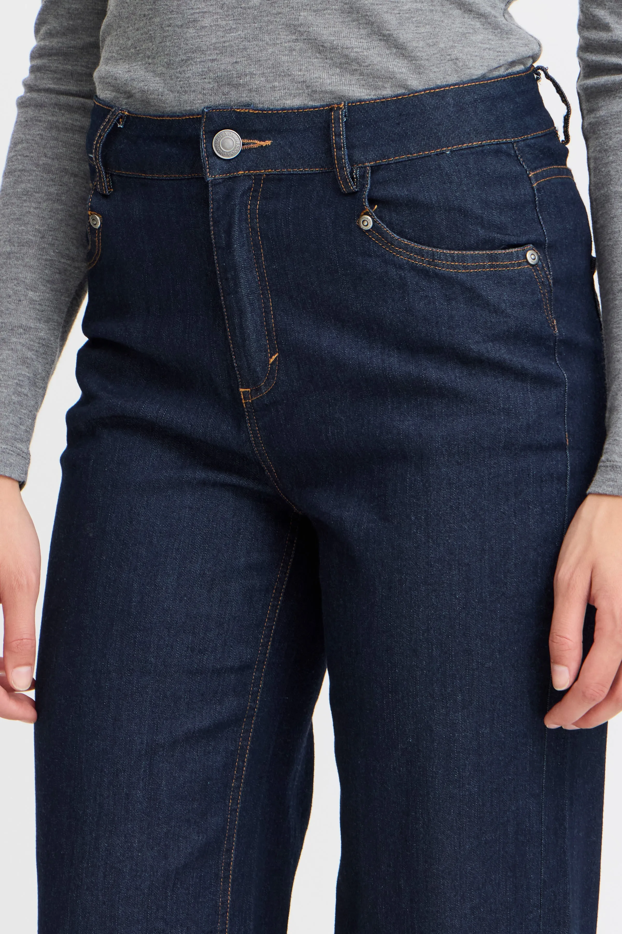 Dark denim jeans