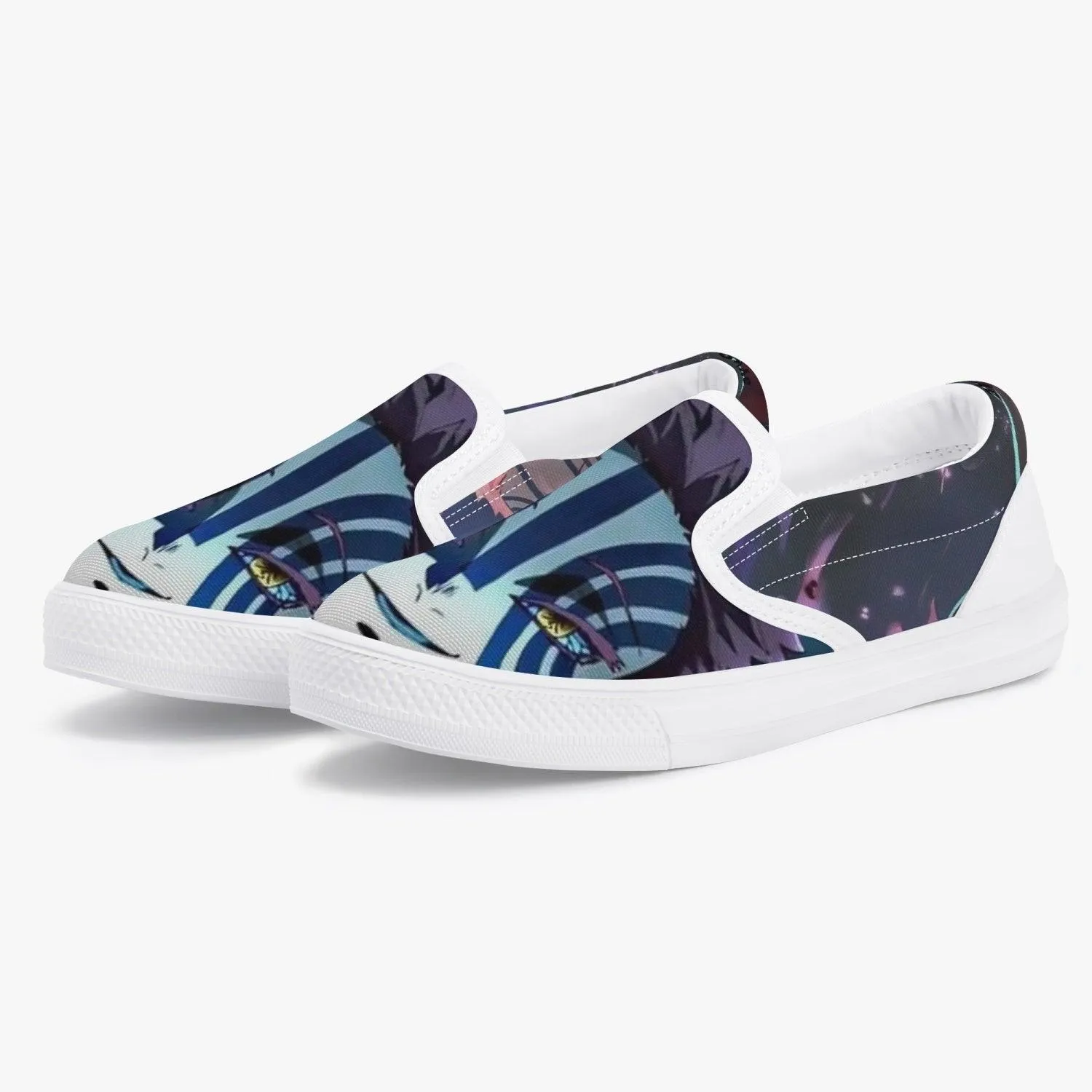 Demon Slayer Akaza Kids Slip Ons Anime Shoes