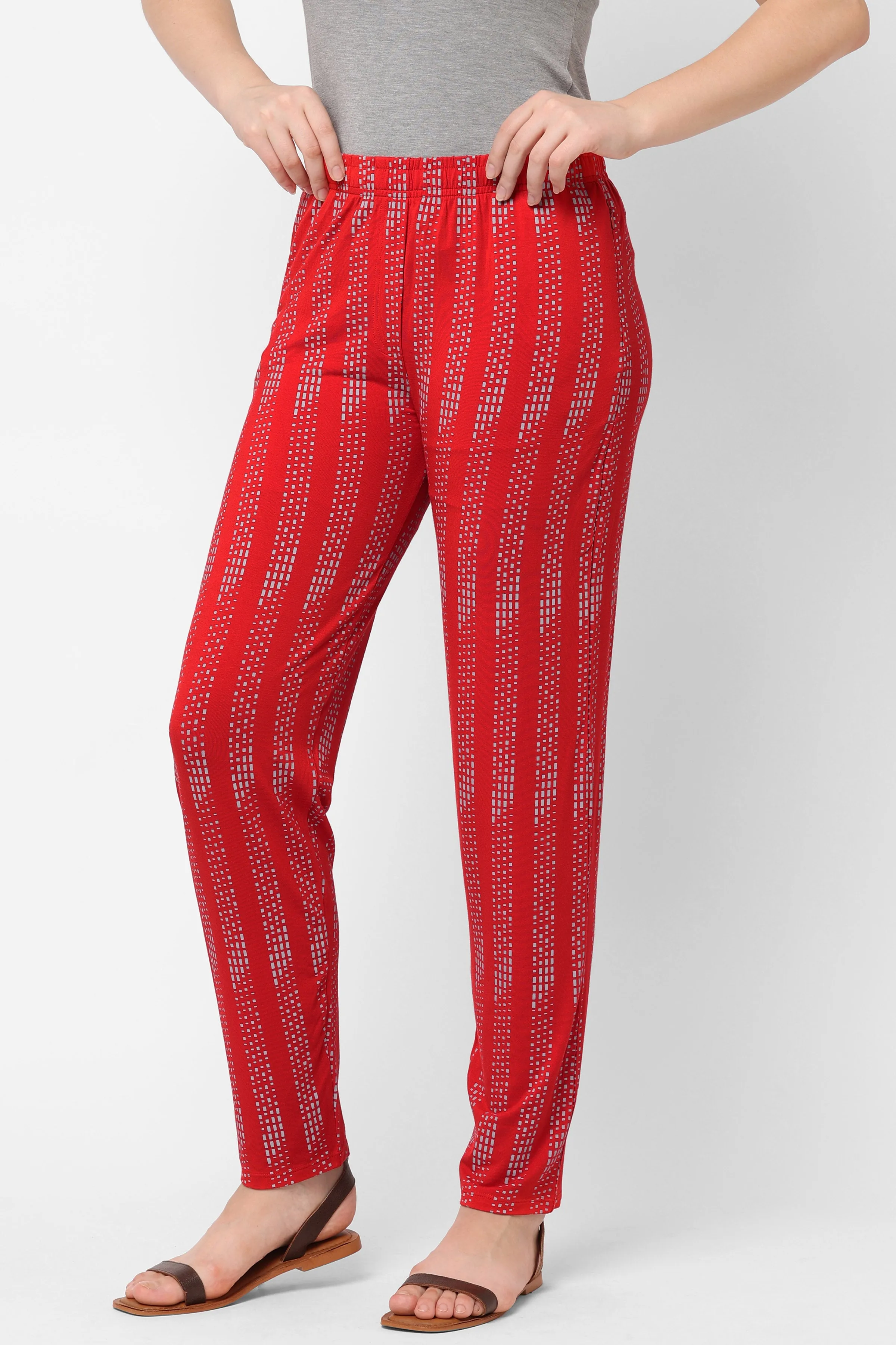 DOT STRIPED COZY PYJAMA FOR WOMEN
