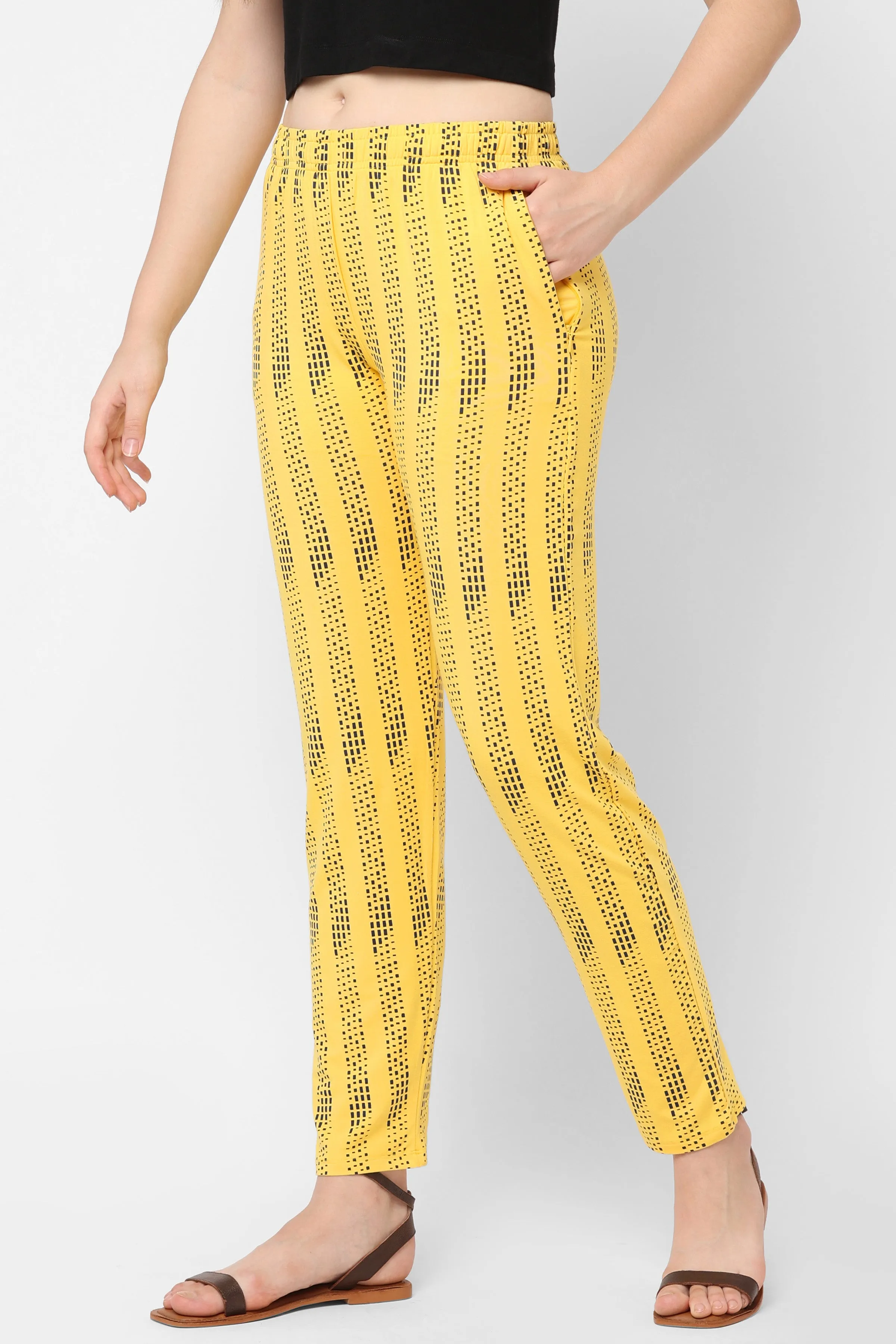 DOT STRIPED COZY PYJAMA FOR WOMEN