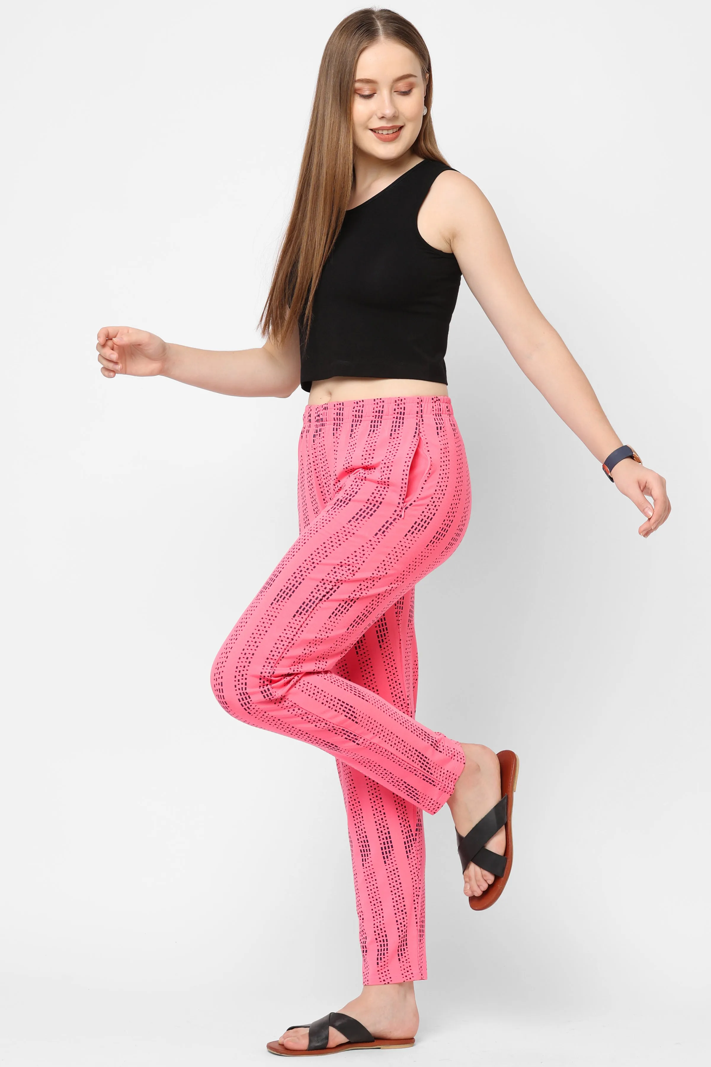 DOT STRIPED COZY PYJAMA FOR WOMEN