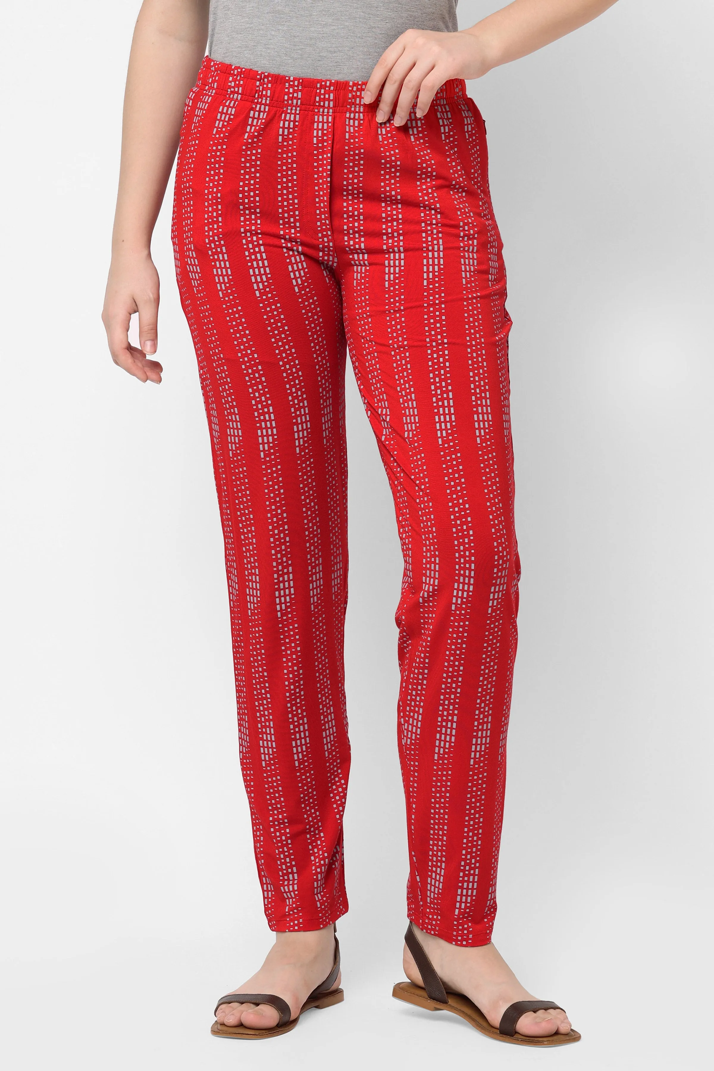 DOT STRIPED COZY PYJAMA FOR WOMEN