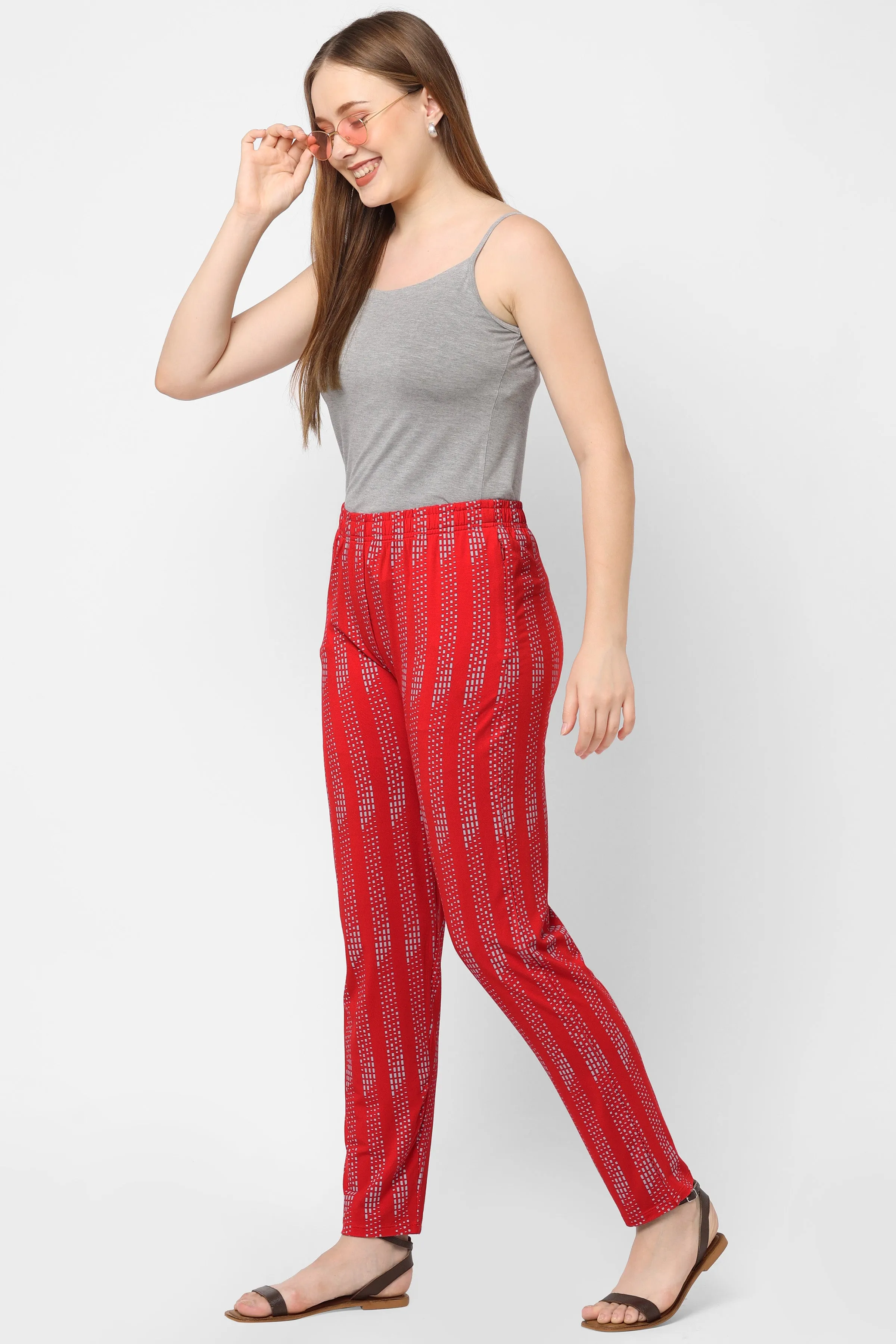 DOT STRIPED COZY PYJAMA FOR WOMEN