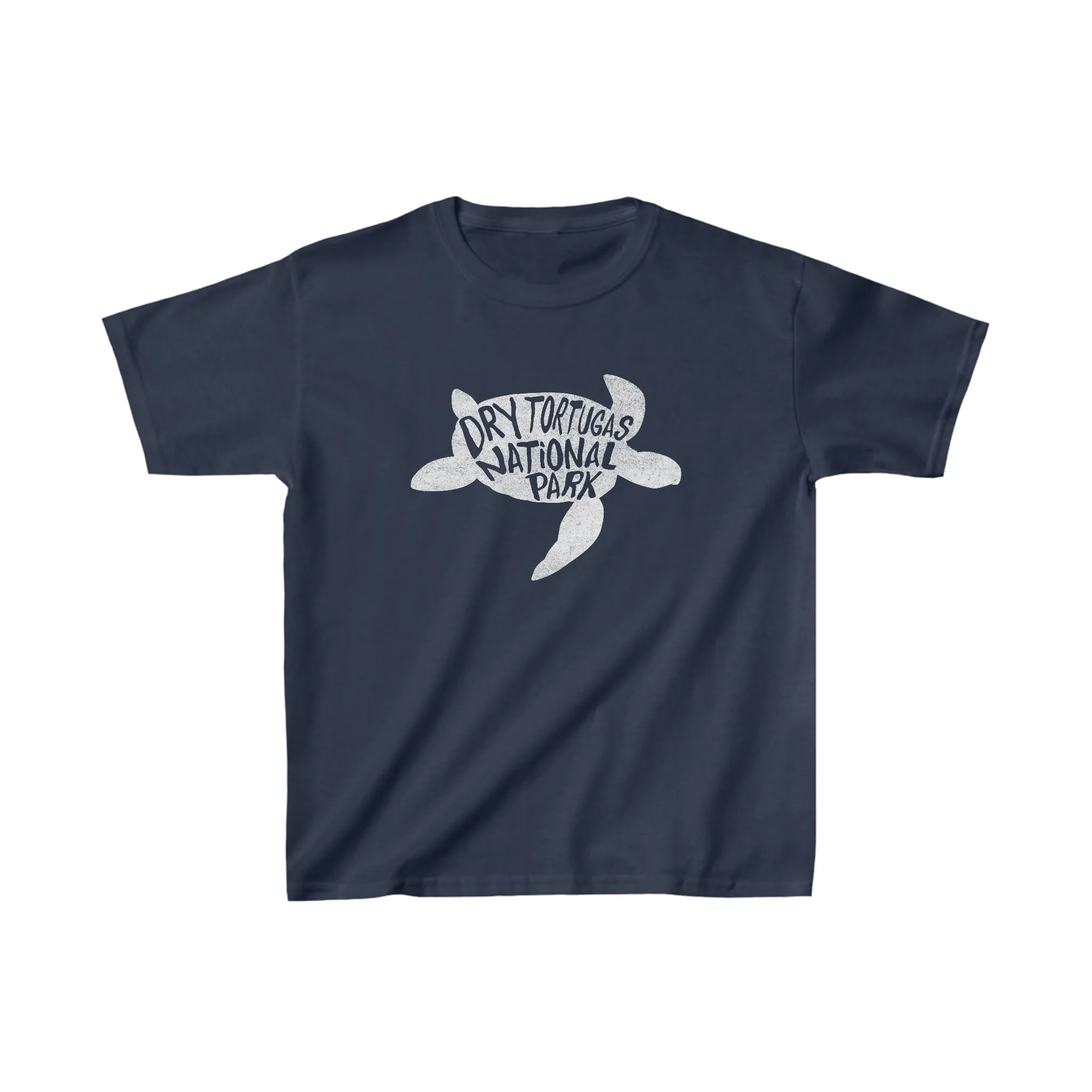 Dry Tortugas National Park Child T-Shirt - Turtle Chunky Text
