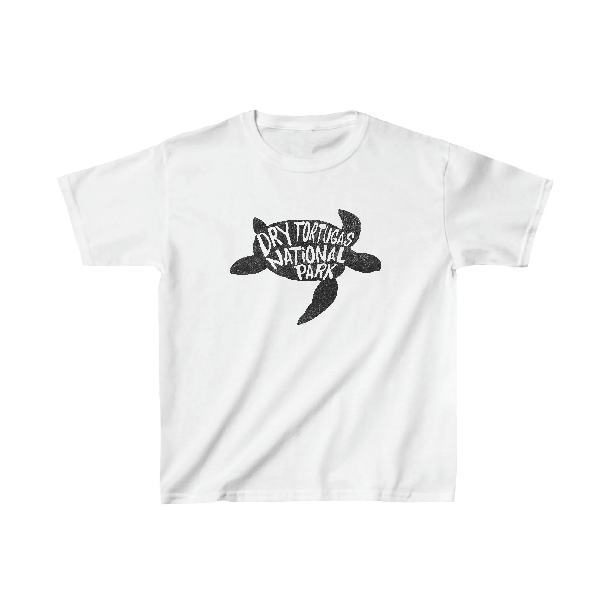 Dry Tortugas National Park Child T-Shirt - Turtle Chunky Text