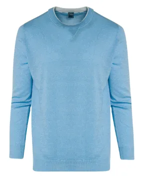 Electric Blue Cashmere Crewneck Sweater