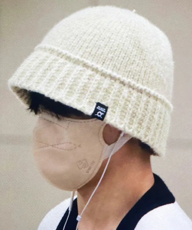 Fashion Men Black Cozy Warm Knit Bucket Hat TK037