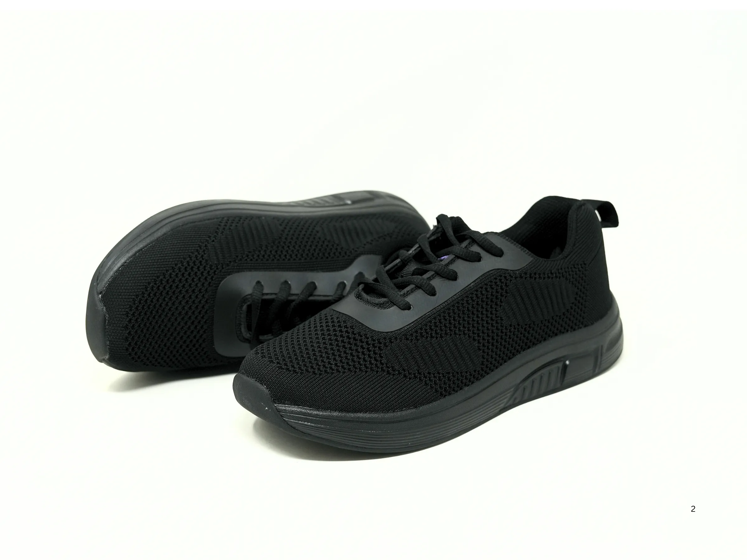 FITec 9710 Black - Men's Knitted Walking Comfort Shoe