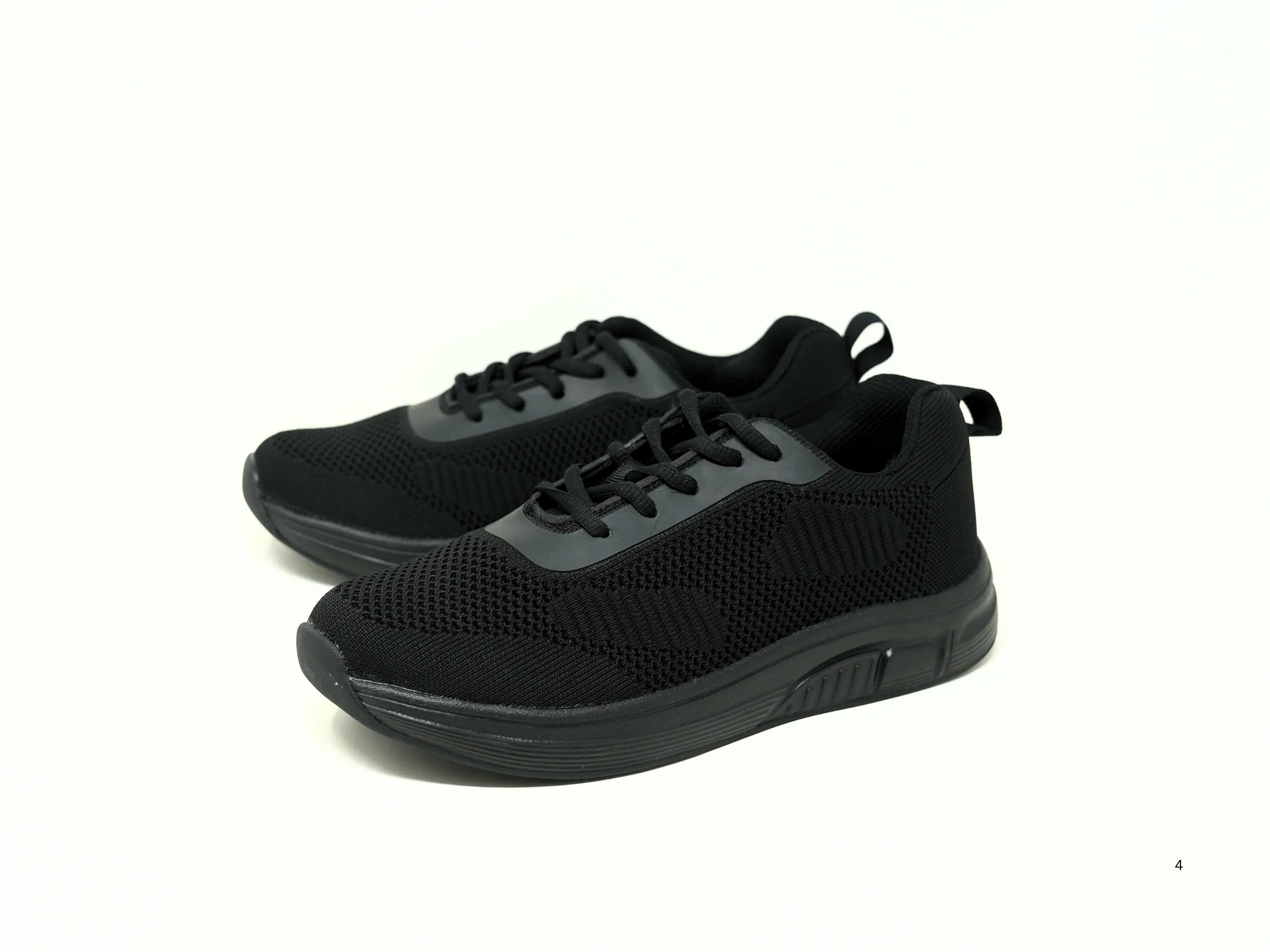 FITec 9710 Black - Men's Knitted Walking Comfort Shoe